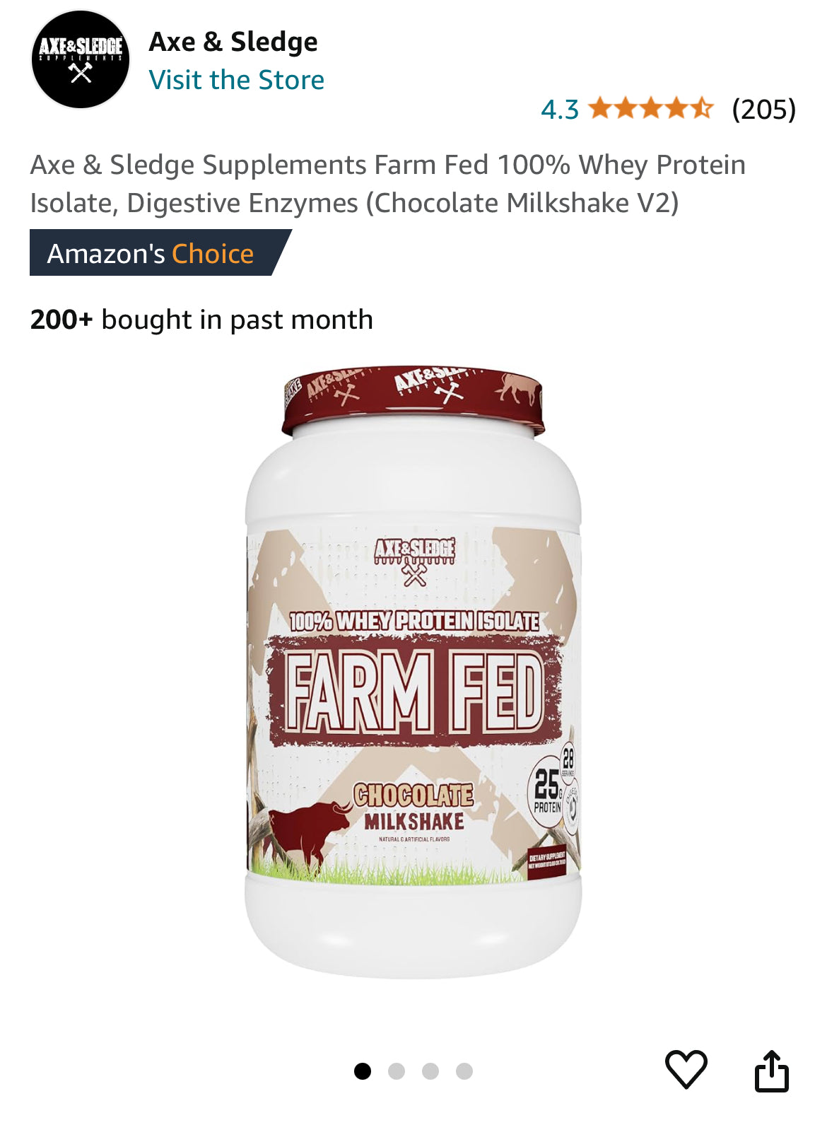 Axe & Sledge Farm Fed Protein