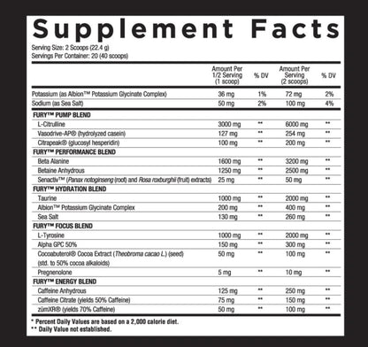 Core Nutritonals Fury