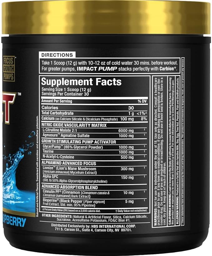 Allmax Impact Pump Preworkout