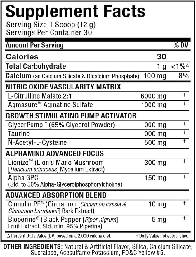 Allmax Impact Pump Preworkout