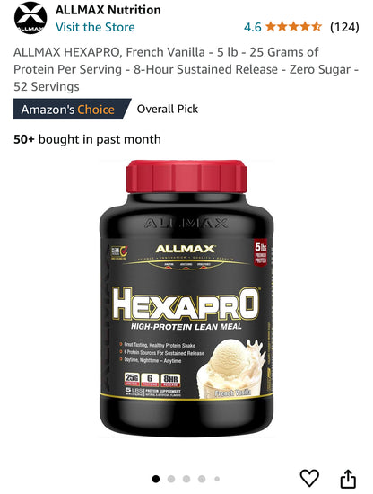 Allmax Hexapro Protein Powder