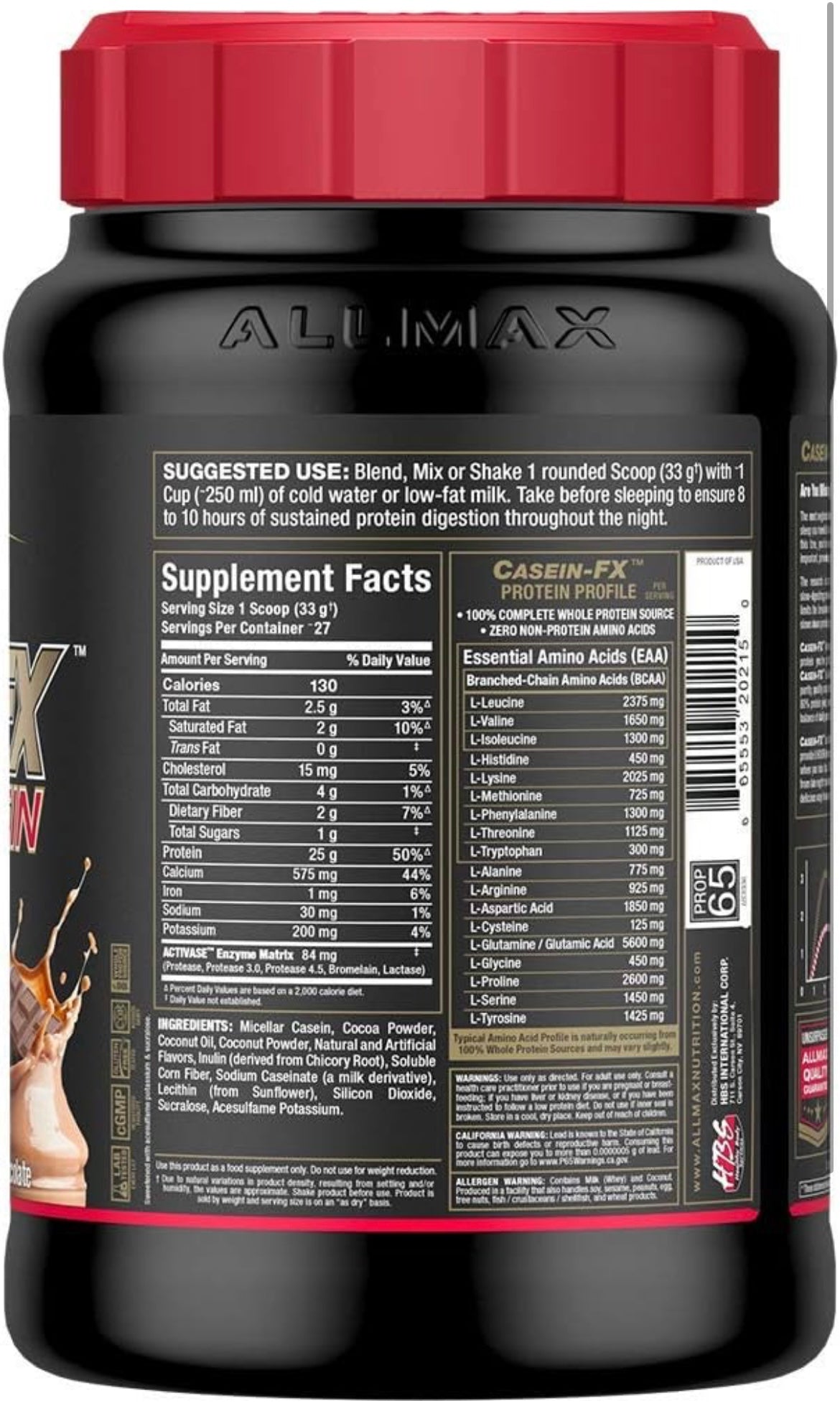 Allmax Casein Fx Protein - Steel Suppliers