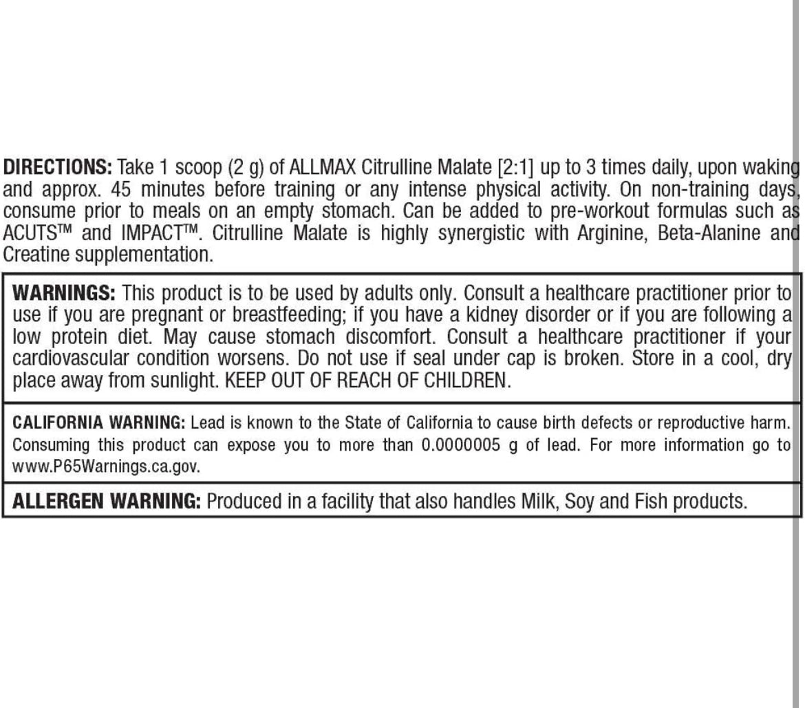 Allmax Citrulline Malate 300g