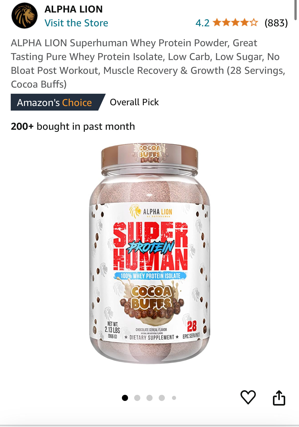 Alpha Lion Superhuman Protein