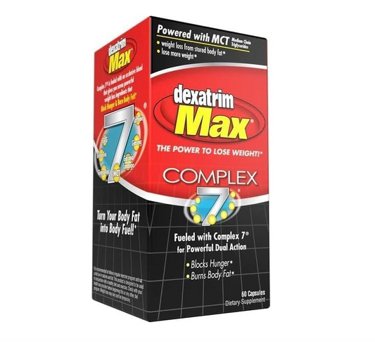 ILIOS Dexatrim Max Complex-7 | Diet Pills to Lose Weight - 7 Powerful Ingredients to Reduce Hunger & Body Fat, Fat Burner Supplements, Weight Loss Pills for Women & Men, 1 Pack w/ 60 Capsules